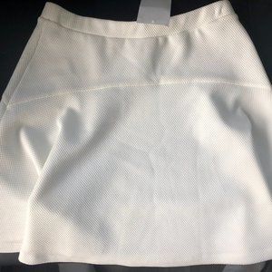 Necessary Objects Ivory Textured Mini Skirt Size M